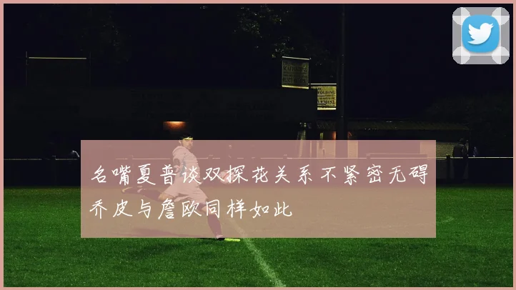名嘴夏普谈双探花关系不紧密无碍乔皮与詹欧同样如此